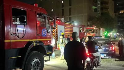 الحماية المدنية تسيطر على حريق بكشك مجاور لمصنع الشبراويشي بالعمرانية 