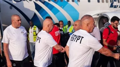منتخب مصر يصل جوبا استعداداً لمواجهة جنوب السودان فى تصفيات أمم أفريقيا