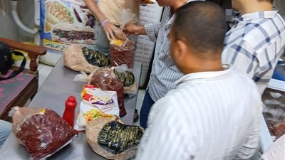ضبط 195 كيلو لحوم وأسماك ومصنعات غير صالحة بالمنوفية