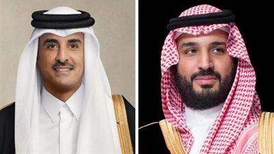 ولي العهد السعودي وأمير قطر يبحثان هاتفيا تطورات الأوضاع في المنطقة