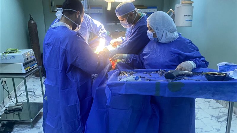 9 عمليات ناجحة بمستشفى