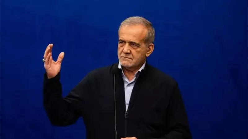  الرئيس الإيراني، مسعود بزشكيان 