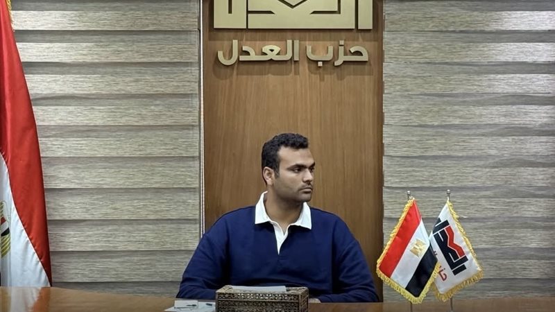 النائب حسين هريدي أمين الإعلام بحزب العدل 