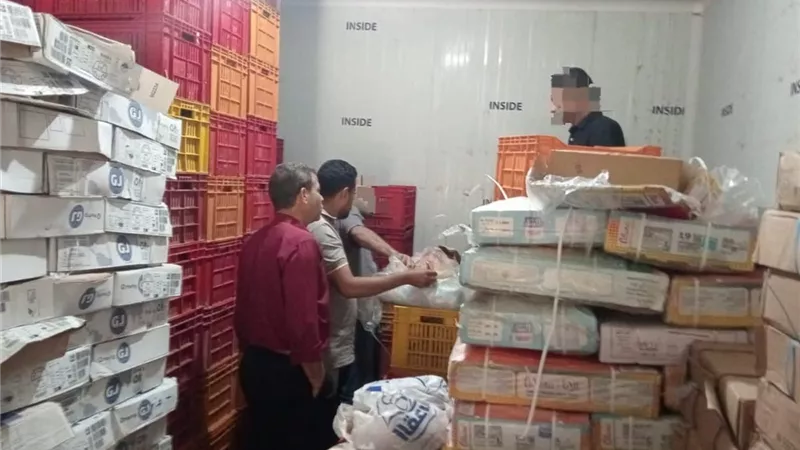 ضبط أكثر من نصف طن لحوم ودواجن وأسماك غير صالحة بالمنوفية
