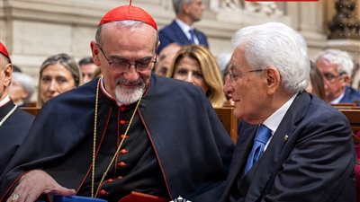 بطريرك القدس  يتسلم جائزة حقوق الإنسان ويؤكد الكرامة الإنسانية فوق كل اعتبارات القوة