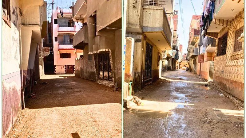محافظ المنوفية يتابع أعمال الرصف النهائية
