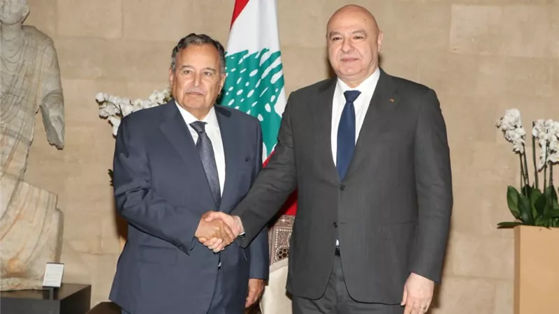 في أول زيارة رسمية.. نبيل فهمي يؤكد دعم الجامعة العربية لسيادة لبنان 