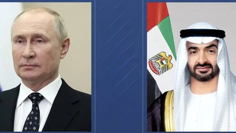 محمد بن زايد وفلاديمير بوتين 