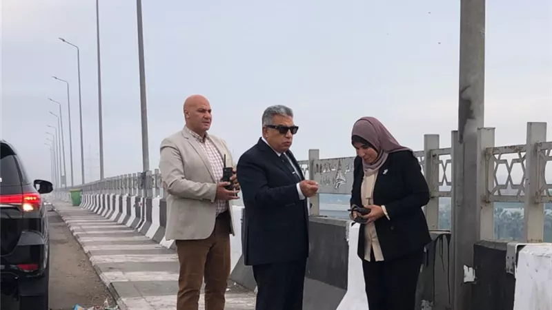 كوبري الجامعة تحت المتابعة