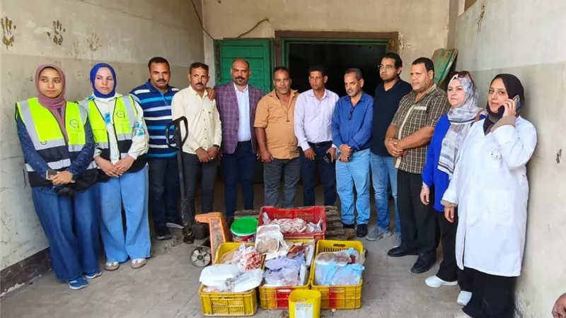 ضبط 77 كيلو لحوم ودواجن فاسدة داخل مطاعم بسوهاج
