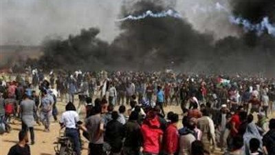 إصابة 80 فلسطيني برصاص جيش الاحتلال