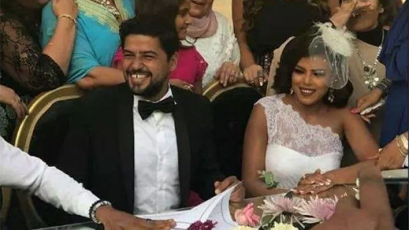 صور.. عقد قران الفنانة ناهد السباعي