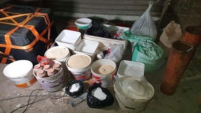 بالصور.. العثور على مواد متفجرة داخل مسكن إرهابي الدرب الأحمر