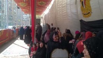 إقبال شديد على لجان الوراق وسط انتشار أمني مكثف