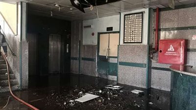 السيطرة على حريق هائل بمستشفى ناصر العام ببني سويف