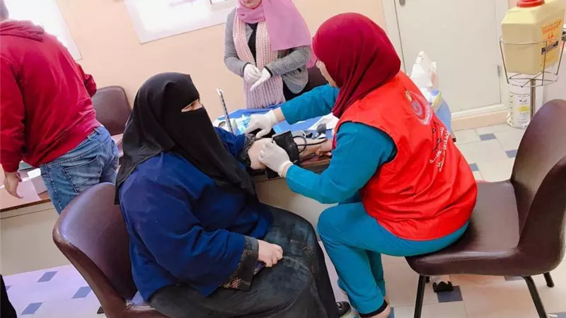 لجان مبادرة 100 مليون صحة تستقبل طلاب 