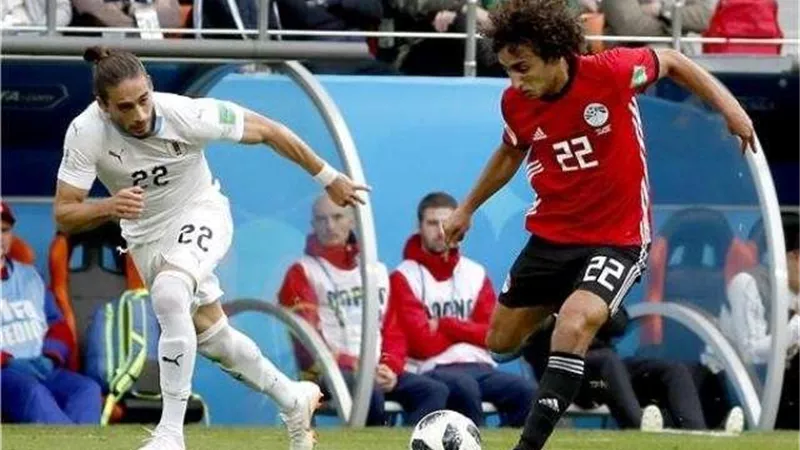شوط أول سلبي بين منتخب مصر وأوروجواي