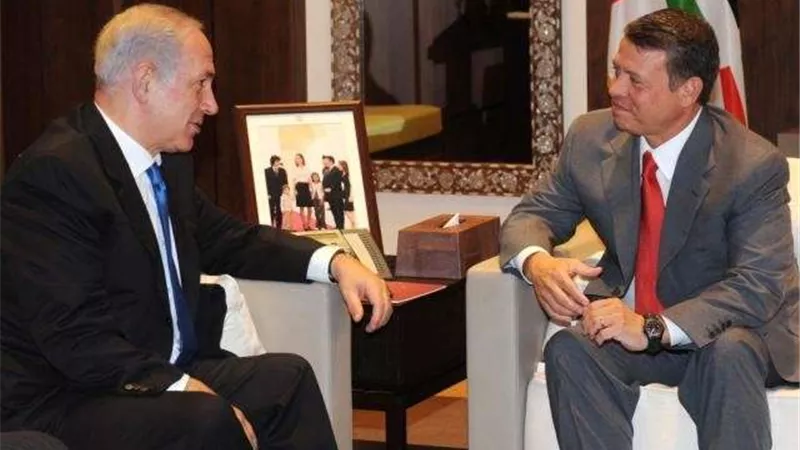 بشكل مفاجئ.. لقاء بين نتنياهو وملك الأردن في عمان