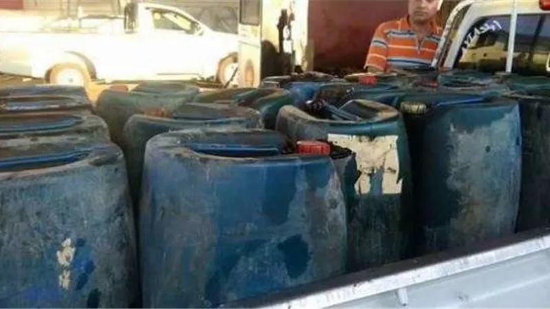 ضبط 95 ألف لتر مواد بترولية قبل بيعها في السوق السوداء بالبجيرة