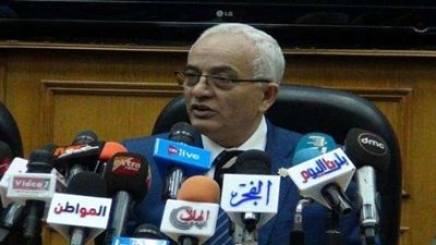 انطلاق المؤتمر الصحفي لرئيس عام امتحانات الثانوية العامة رضا حجازي