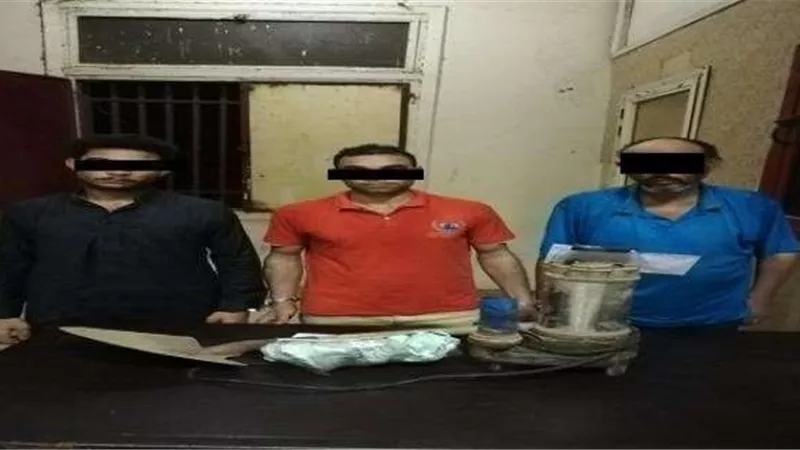 إحباط محاولة 3 أشخاص التنقيب عن الآثار في حلوان