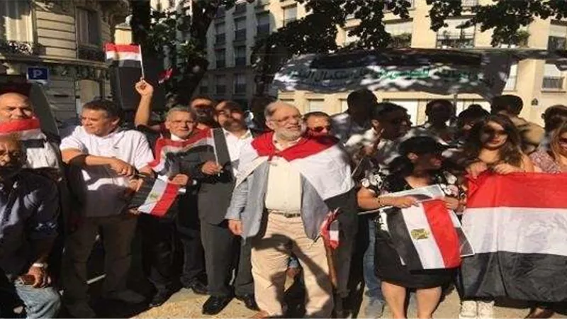 بمناسبة 30يونيو.. المصريين يحتفلون برفع الأعلام المصرية في فيينا