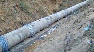 تغطية مصرف حي البستان بمدينة الخارجة بالوادي الجديد