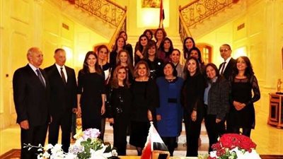 وزيرة الهجرة تلتقي أعضاء السفارة وتتابع أحوال الجالية المصرية بلبنان