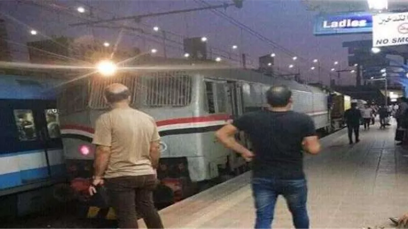 حقيقة ظهور قطار السكة الحديدية في محطة مترو أنفاق غمرة