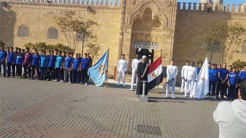 بالصور.. انطلاق شعلة الأولمبياد من الجامع الأزهر