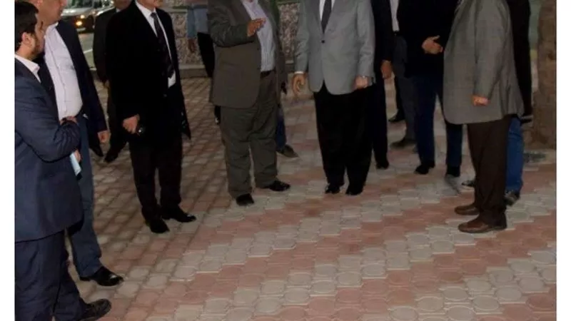 محافظ بني سويف يطالب بتصور لرفع كفاءة حديقة النصر