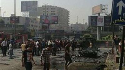 الصور الأولى لحادث انفجار الملاكي بمطلع كوبري أكتوبر بالدقي