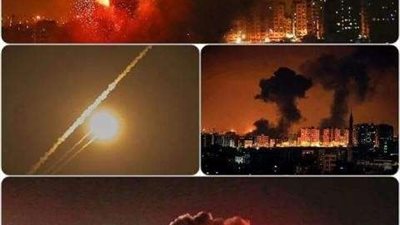 صواريخ الإحتلال الإسرائيلي تعانق قطاع غزة