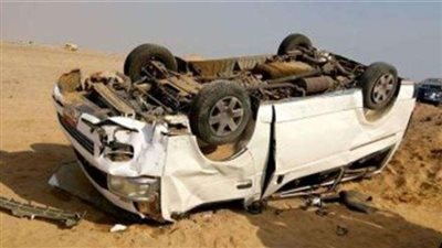 إصابة 13 شخصًا في حادث سير  ببني سويف