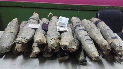 ضبط عاطل بحوزته 50 كيلو بانجو بالإسماعيلة