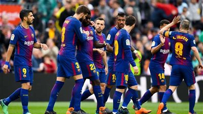 برشلونة يضرب ليون بهدفين في الشوط الأول