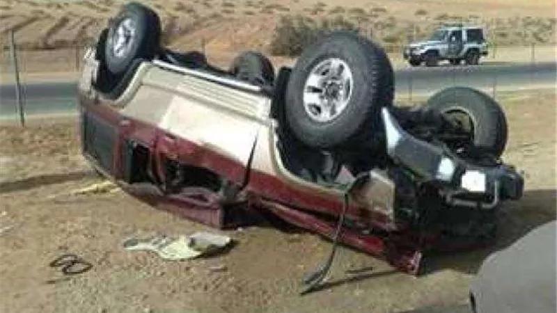 إصابة 6 أشخاص في انقلاب سيارة ببني سويف