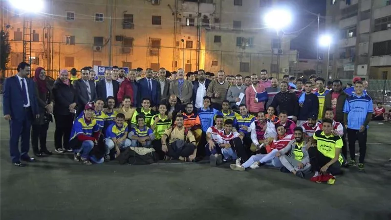بالصور..أمانة غرب مستقبل وطن تطلق دورة لكرة القدم بمدينة نصر