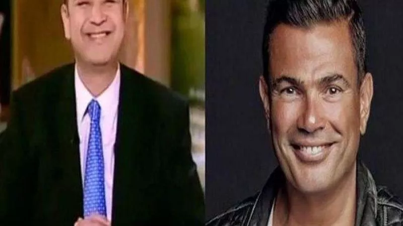 عمرو أديب يغني اللي عدى لـ عمرو دياب على الهواء