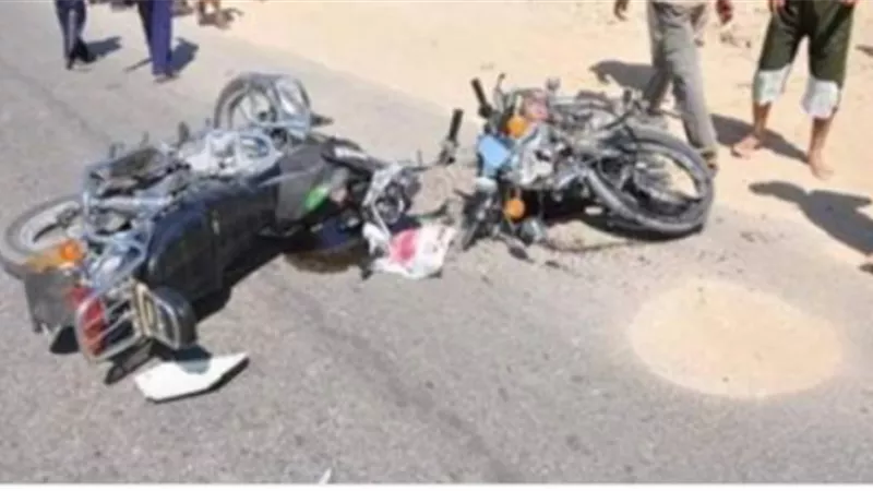 مصرع شخص واصابة اثنين اخرين في حادث تصادم في بني سويف