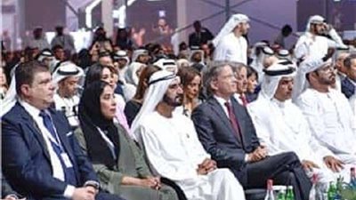 بالصور.. تفاصيل مشاركة حسين زين بمنتدى الإعلام العربي بالإمارات