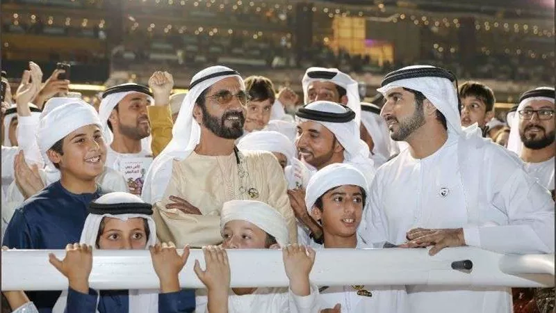 محمد بن زايد يهنئ حاكم دبي بفوز حصانه بكأس الخيول العالمية