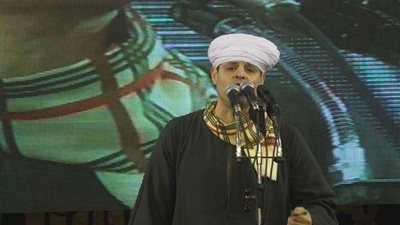 بالصور.. محمود التهامي يتألق فى الليلة الكبيرة لمولد السيدة زينب