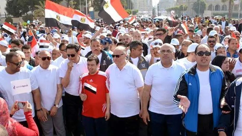 محافظة القاهرة تطلق ماراثون مشي بالتعاون مع مديرية الشباب تحت شعار 