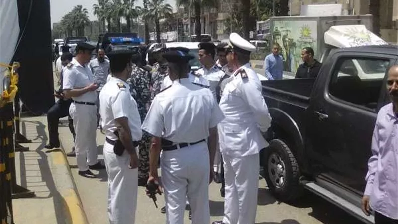 وفد أمني يتفقد سير العملية الانتخابية بالهرم