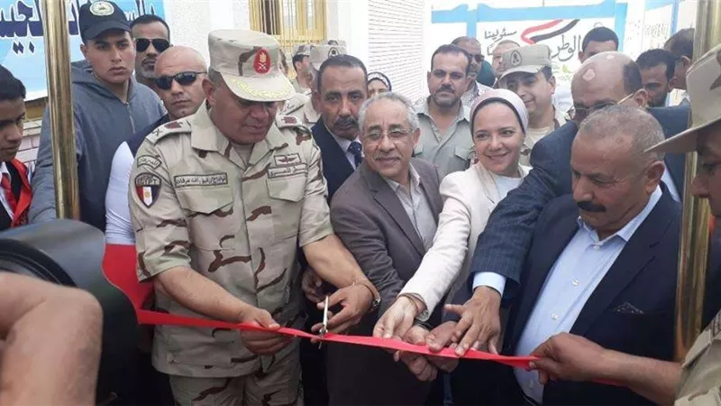 القوات المسلحة تفتتح أعمال تطوير 3 مدارس بالسويس