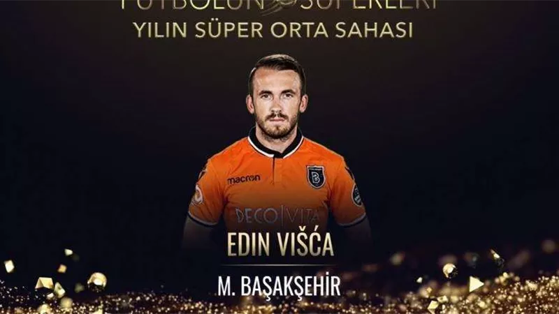 إدين فيسكا يتوج بجائزة أفضل لاعب وسط بالدوري التركي على حساب تريزيجيه