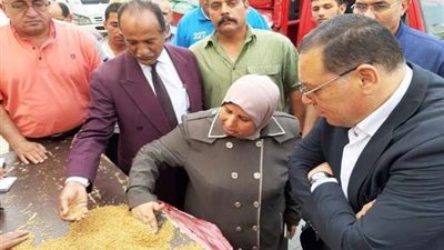 محافظ الشرقية يتفقد صوامع ههيا للإطمئنان على أعمال توريد القمح