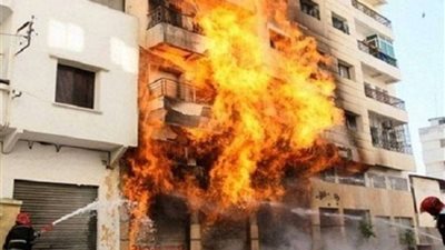 السيطرة على حريق هائل داخل شقة سكنية في البحيرة