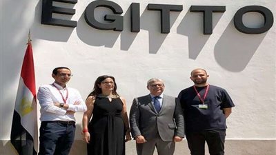 القنصل العام في ميلانو يفتتح الجناح الفني المصري بفينيسا